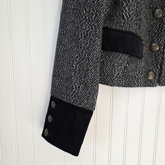 Free People Women's Layers  Crop‎ Fit Tweed Jacket XL - Picture 3 of 14
